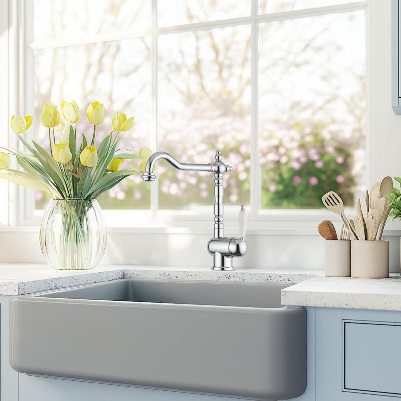 Grifo de cocina Franke Particolare Old England clásico cromado 115.0060.360