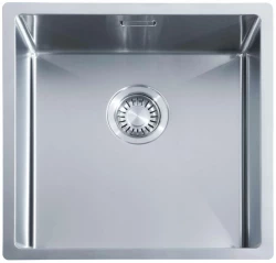 Fregadero ABK Bingara 40fvi de acero inoxidable 40x40cm enrasado, bajo encimera y sobre encimera BIN40FVI
