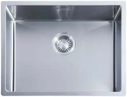 Fregadero ABK Bingara de acero inoxidable 50x40cm enrasado, bajo encimera y sobre encimera BIN50FVI