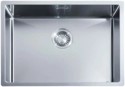 Fregadero ABK Bingara de acero inoxidable 55x40cm enrasado, bajo encimera y sobre encimera BIN55FVI