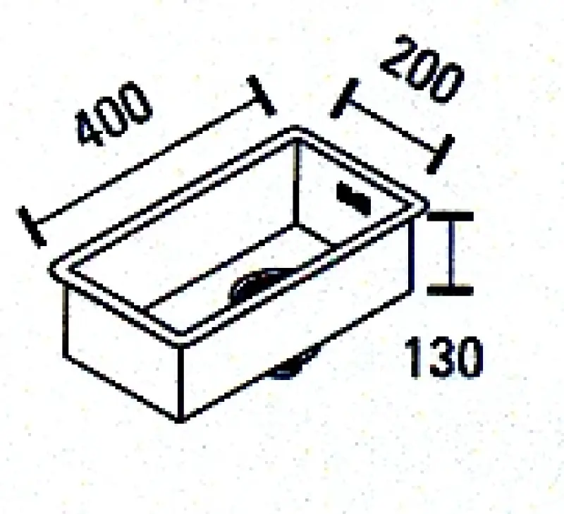 Fregadero ABK Baronga pequeño de acero inoxidable 20x40 cm enrasado, bajo encimera y sobre encimera BAR20FVI