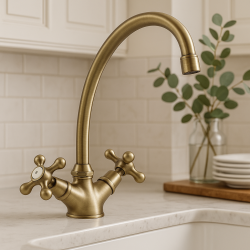 Grifo de cocina nostálgico V1900 Bronce