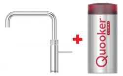 Grifo hervidor de agua Quooker Fusion Square cromado COMBI Agua caliente, fría y hirviendo 22FSCHR