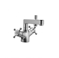 Mezclador Termostático Huber Victorian para Montaje en Borde de Bañera color dorado VTT620102G