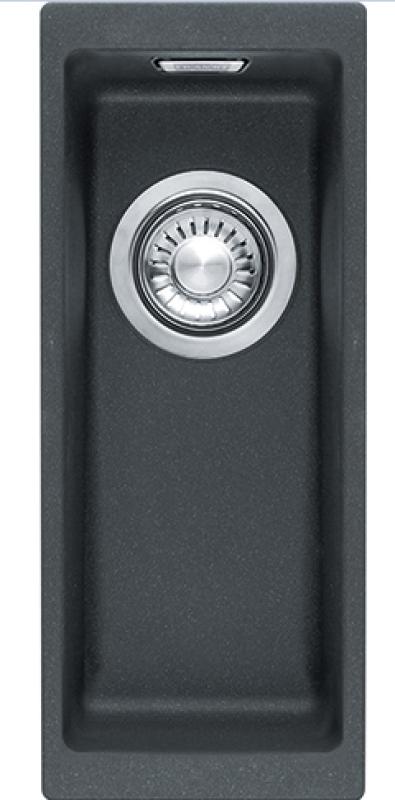 Franke Sirius 2 S2D 110.16 fregadero negro de plástico 16x41cm de encastre 125.0252.231