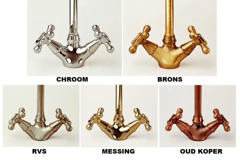 Grifo de cocina nostálgico Hermitage R grifo de pared Cromo 10.9021