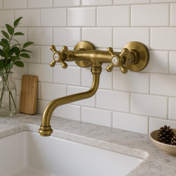 Grifo de cocina PB Nostalgic Grifo de pared Classic C Bronce 10.2722