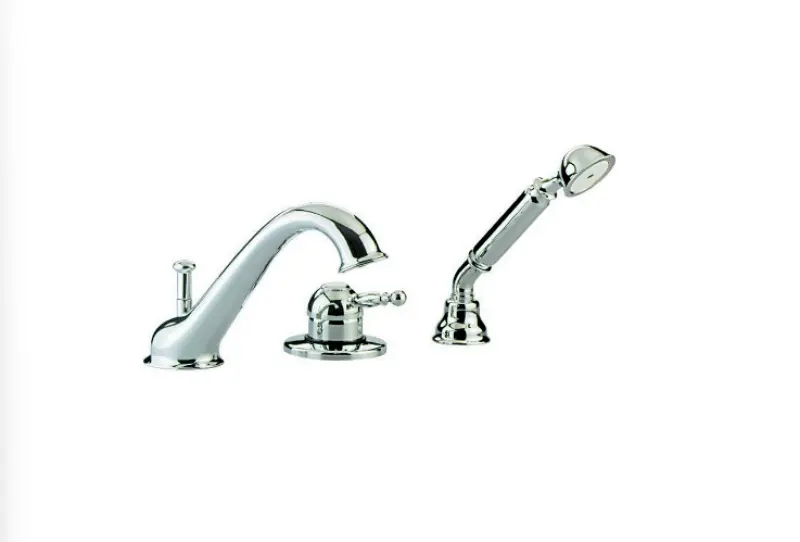 Mezclador de baño Cisal Arcana Royal para montaje en el borde de la bañera bronce AY00126027