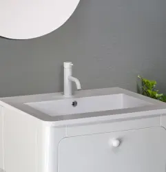 Grifo monomando Waterevolution Flow blanco mate T110BR