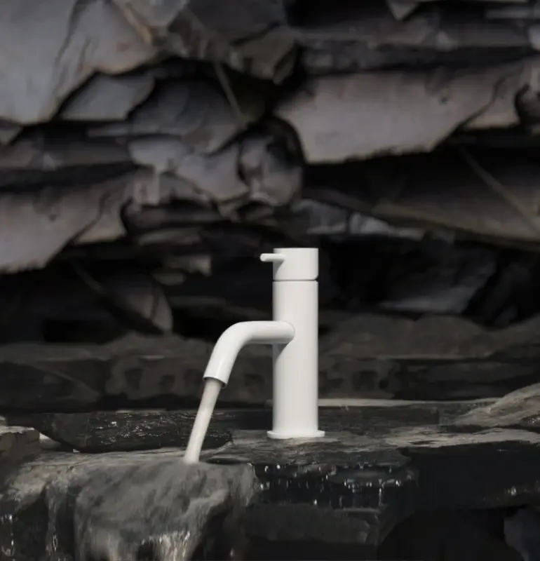 Grifo para lavabo Waterevolution Flow blanco mate T110BR