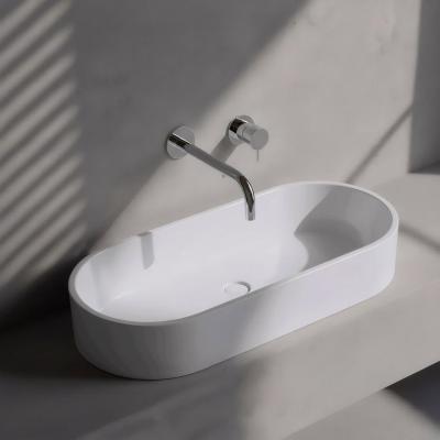 Grifo de lavabo empotrado Watervolution Flow cromado con caño de 25 cm T116B01-25