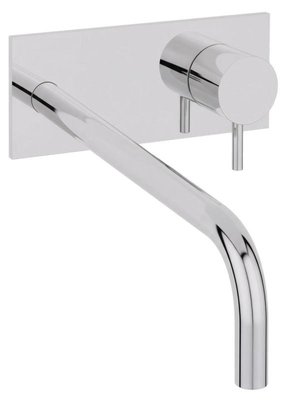 Grifo para lavabo Waterevolution Flow empotrado con embellecedor cromado y caño 25cm T1161B01-25