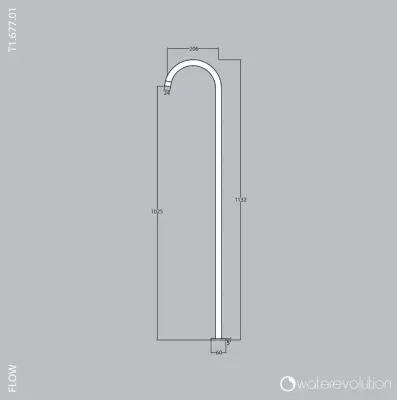 Waterevolution Flow Freestanding sink faucet with infrared sensor chrome 1207925232