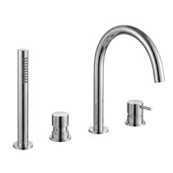 Waterevolution Flow Deck consealed bathub mixer with 2 exits diverter Chrome T13801