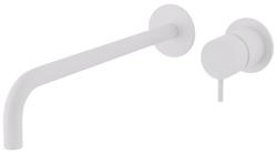 Grifo  empotrado Waterevolution Flow monomando empotrado blanco mate con caño 25cm T116BBR-25