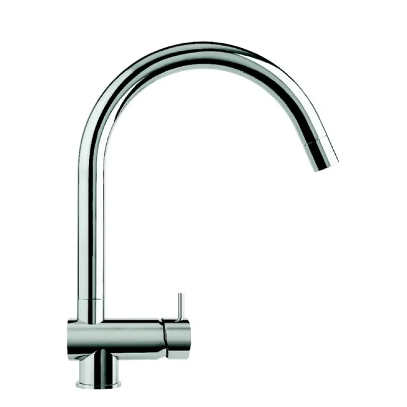 Grifo monomando de cocina Waterevolution Flow blanco mate con caño extraíble T155BR
