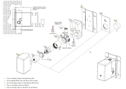 Termostato Waterevolution Flow de ducha empotrado con 2 tomas cromado T132TB01