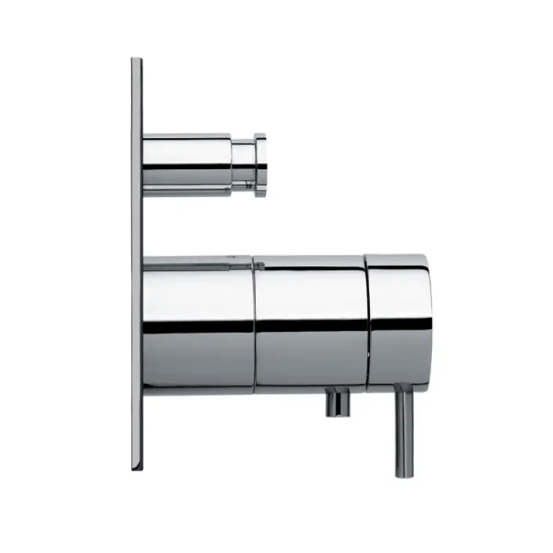 Termostato Waterevolution Flow de ducha empotrado con 2 tomas blanco mate T132TBBR