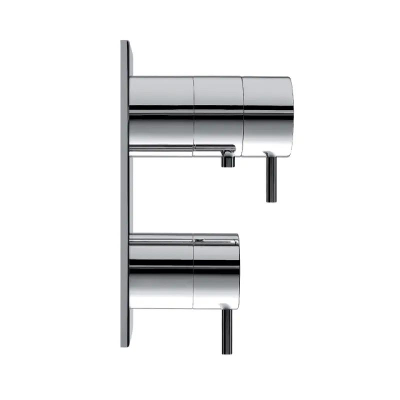 Termostato Waterevolution Flow de ducha empotrado con 3 salidas blanco mate T136TBBR