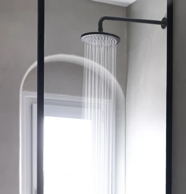 Waterevolution Flow Consealed head shower Black T1641PR
