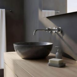 Grifo Waterevolution Flow  de lavabo empotrado 3 orificios cromado con caño 25cm 1208511212