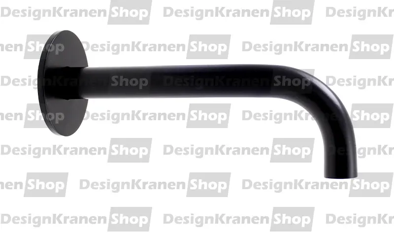 Caño Waterevolution Flow de bañera  negro mate 15cm T1671-15PR