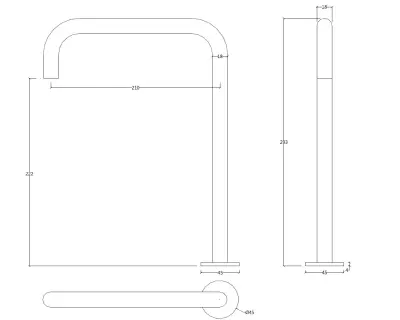 Waterevolution Flow Washbasin mixer with 2 holes and automatic stop & go valve H White T112HBR