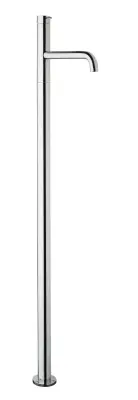 Waterevolution Flow Floor standing washbasin mixer with automatic stop & go valve Black T113PR
