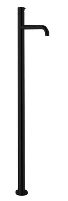 Waterevolution Flow Floor standing washbasin mixer with automatic stop & go valve Black T113PR