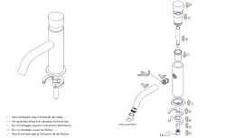 Grifo de lavabo Watererevolution Flow con autocierre cromado T110TP01