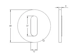 Sensor infrarrojo para lavabo Waterevolution Flow empotrado cromado conectado a la corriente T118EE01