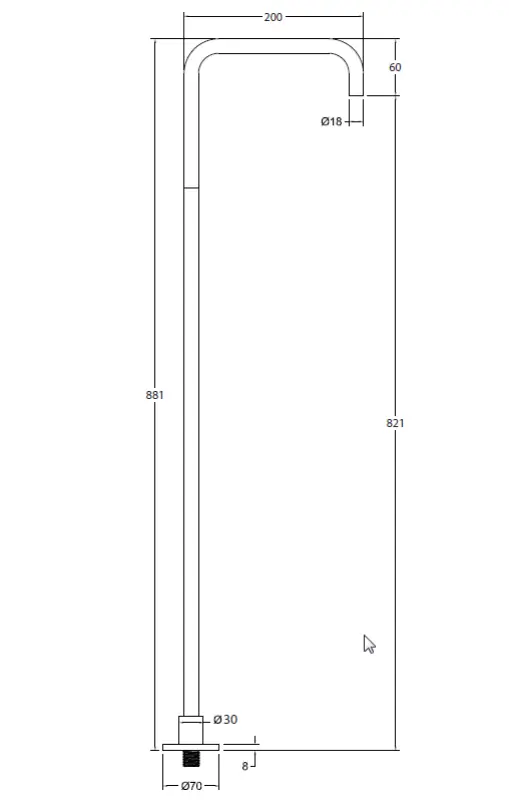 Waterevolution Flow Grifo para lavabo independiente Caño negro mate T1.676.PR