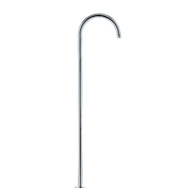 Waterevolution Flow Floor standing wasbasin spout U Black T1677PR 