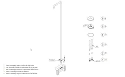 Waterevolution Flow ducha para piscina columna de ducha solo agua fría acero inoxidable cepillado T145IE