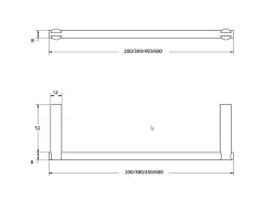 Toallero Waterevolution S22 30 cm acero inoxidable A411IE