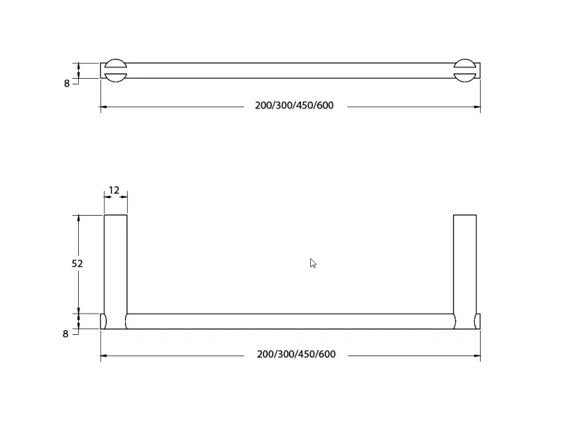 Toallero Waterevolution S22 45 cm acero inoxidable A412IE