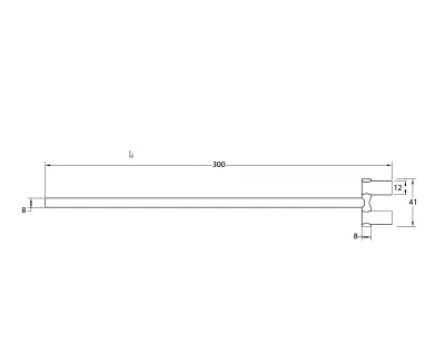 Waterevolution Flow Swivel towel rail Stainless steel A415IE