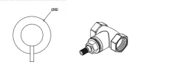 Llave de paso Waterevolution Flow empotrada negro mate T143RPR