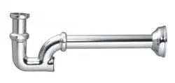 Sifón PB Unix classic para lavamanos y  fuente cromado metálico 1208676582