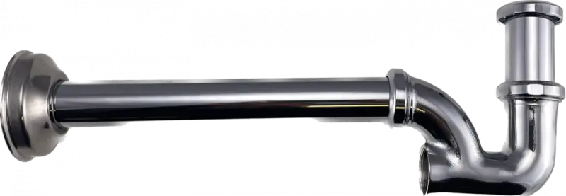 Sifón PB Unix classic para lavamanos y  fuente cromado metálico 1208676582