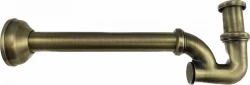 Sifón PB Unix classic para lavabo sifón para lavabo bronce metálico 1208676672