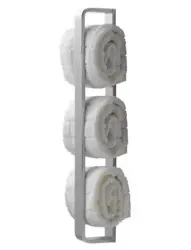 Toallero vertical Waterevolution Deep 40cm negro mate A216PR