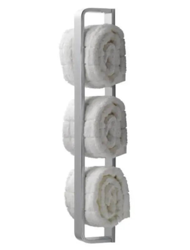 Toallero vertical Waterevolution Deep 40cm blanco mate A216BR