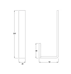 Portarrollos Waterevolution Deep de repuesto blanco mate A232BR