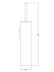 Escobillero de pared Waterevolution Deep blanco mate A241BR