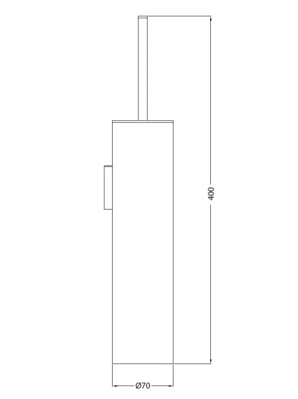 Escobillero de pared Waterevolution Deep blanco mate A241BR