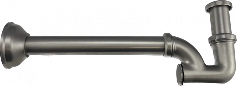 Sifón PB Unix classic sifón de lavamanos acero inoxidable metálico 1208676932