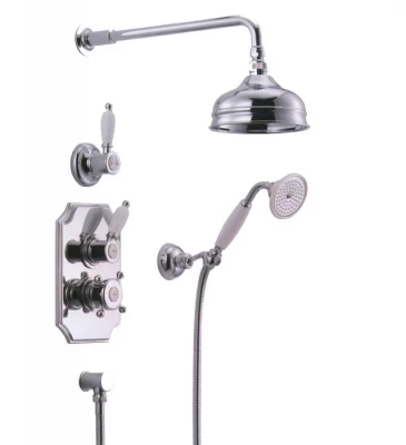 Huber Victorian thermostatic built-in shower set 20cm, rain effect, chrome 1208679122