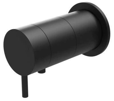 Waterevolution Flow Concealed thermostatic bathub/shower mixer with easy box and 1 exit, built-in + external parts Black T142TBPR
