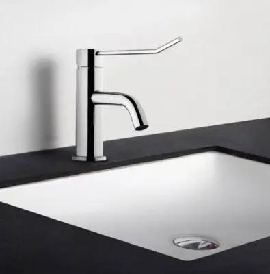 Waterevolution Flow Washbasin hospital mixer with automatic stop & go valve Chrome T11101